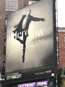 NYC Ballet Billboard on Lafayette NYC