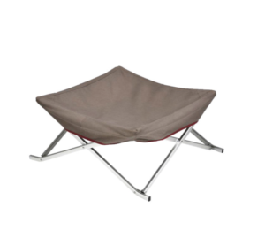 Snow Peak canvas Dog Cot in taupe color