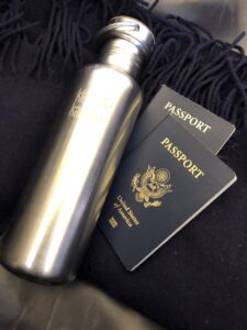 My passport and Klean Kanteen copy