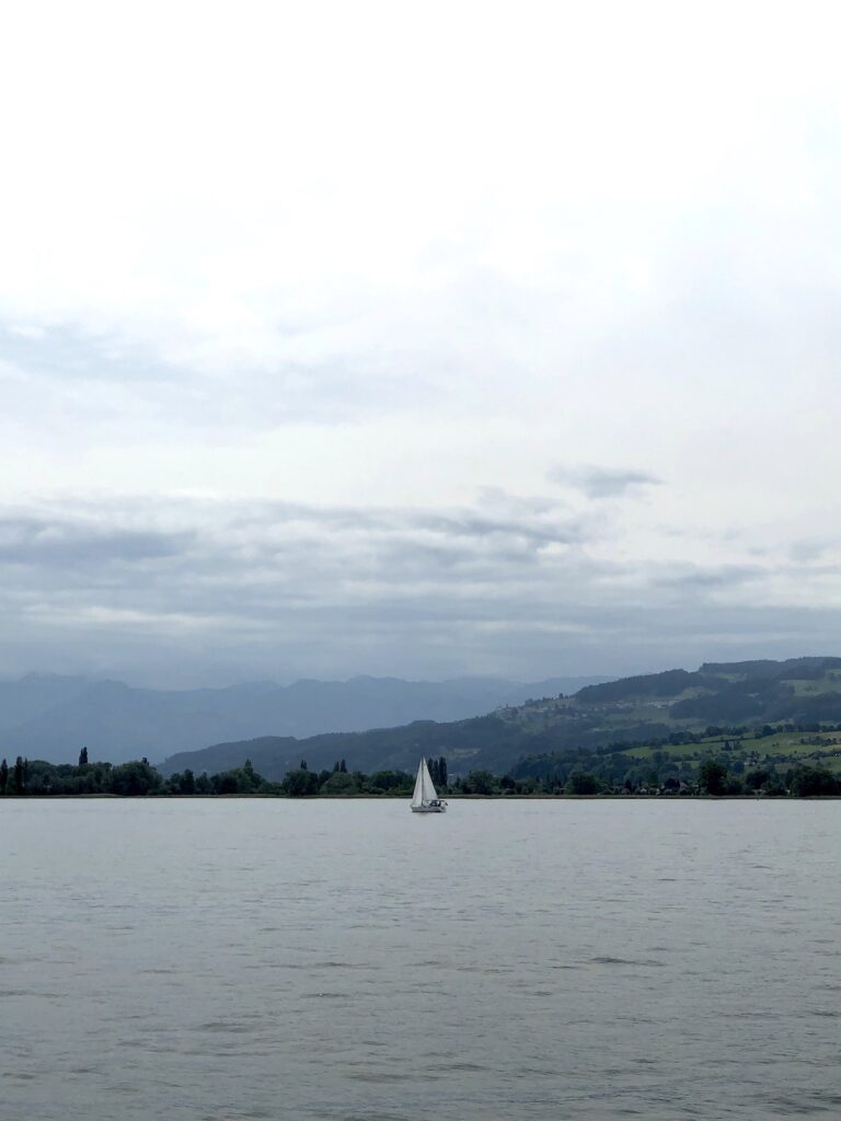 Saliboat in Lake Constance